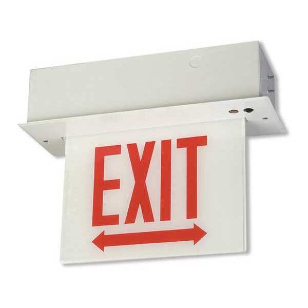 Edgelit Chicago Exit Sign, Surface Mount