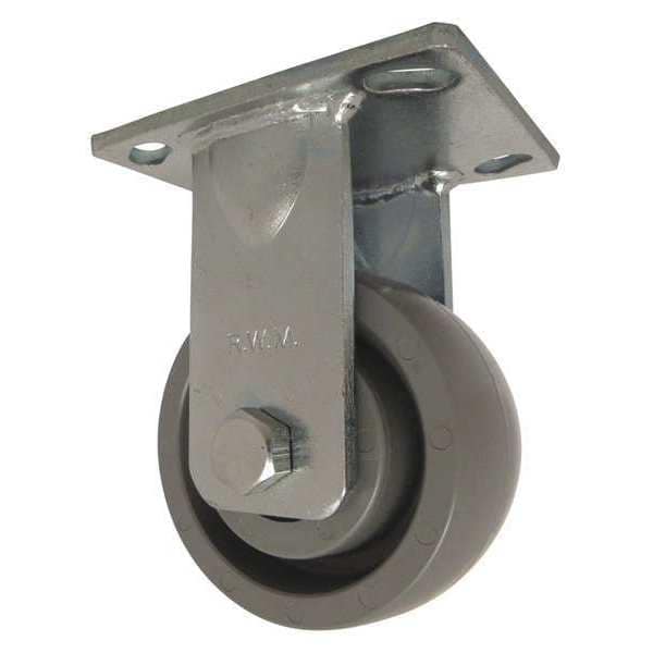 Rigid, w/4x2" Solid Elastomer Wheel, Wheel Width: 2"