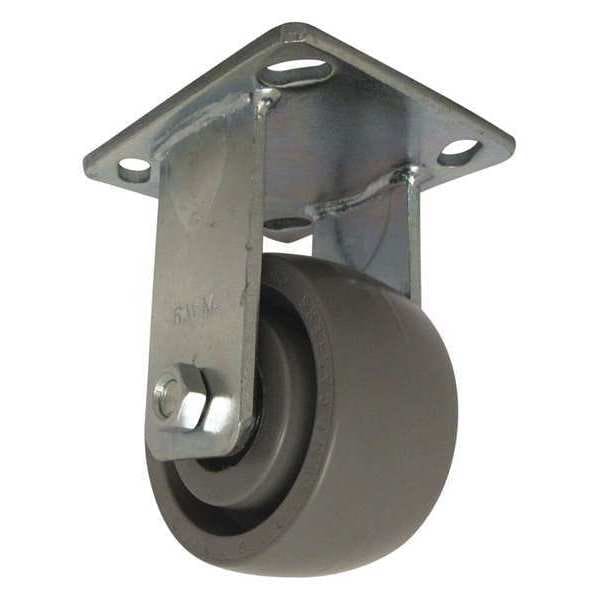 Maint Free Rigid, 4x2" Solid Wheel