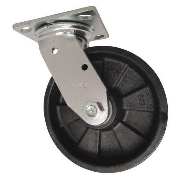 Swivel, w/6x2" Nylon Wheel, Caster Load Rating Range: Medium-Heavy Duty