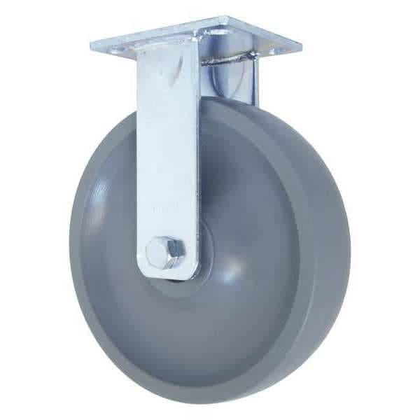 Rigid, w/8x2" Solid Elastomer Wheel, Durometer: 75D