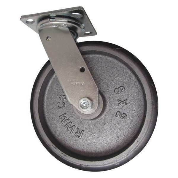 Swivel, w/8x2" Urethane on Iron Wheel