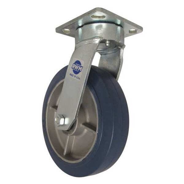Swivel, w/6x2" Rubber on Aluminum Wheel