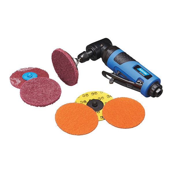 Mini Angle Air Disc Sander Kit, 3" Pad Sz