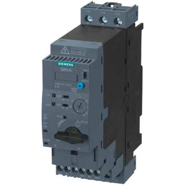 Reversing IEC Magnetic Motor Starter, No Enclosure NEMA Rating, 24V AC/DC, 3 Poles, 1NO/1NC