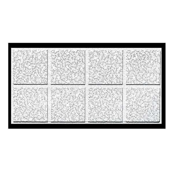 Cortega Ceiling Tile, 24 in W x 48 in L, Angled Tegular, 15/16 in Grid Size, 10 PK