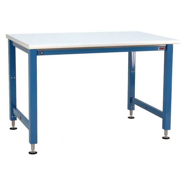 Electric Workbench, Laminate, 60 in W, 30 in to 42 in Height, 1,000 lb, Straight