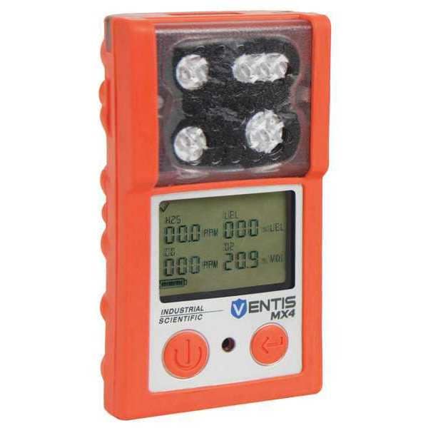 Ventis MX4 Multi-Gas Detector, IP66/IP67, Audible, Vibrating, Visual, LCD with Backlight