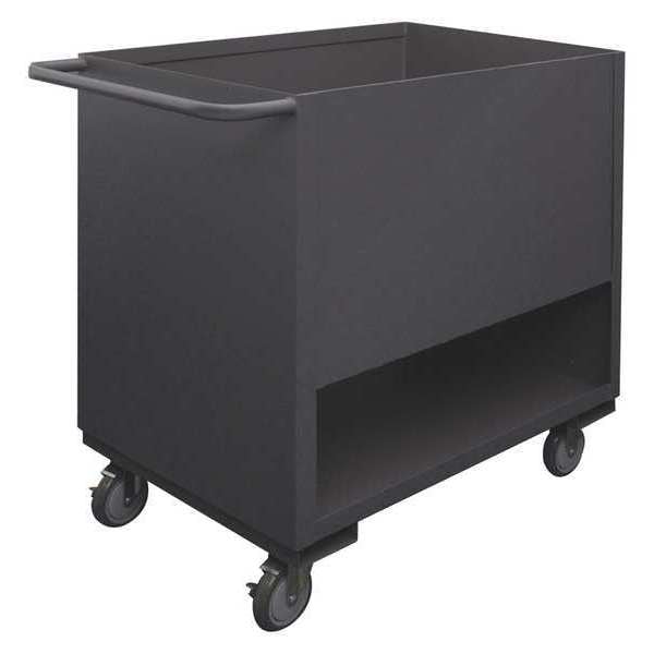 Flat Shelf Utility Cart, 14 ga. Steel, 2000 lb Load Capacity, 2 Shelves, 36" L, 18" W, 41-1/4" H