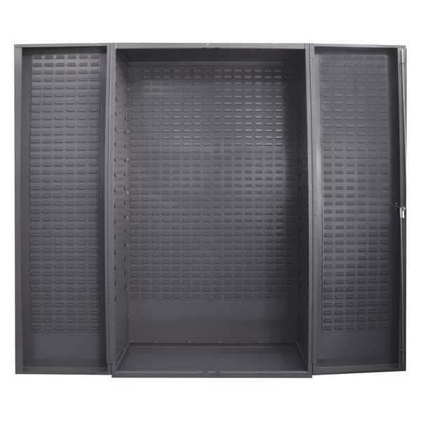 Open Storage Storage Cabinet, 84 in H, 48 in W, Gray