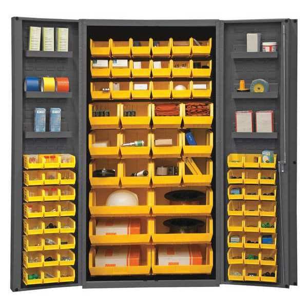 Heavy Duty Bin Cabinet, 72 in H