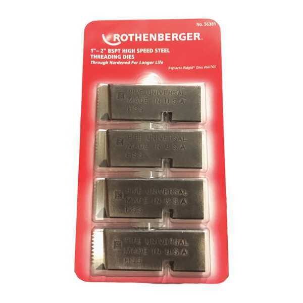 Threading Dies, 1"-2" BSPT, PK4