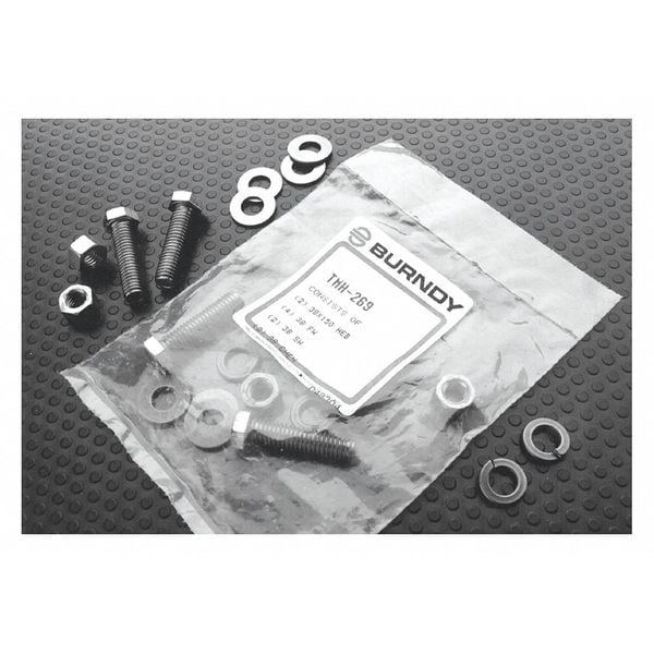 1/2"-13 Hex Head Cap Screw, Plain Stainless Steel, 2 in L