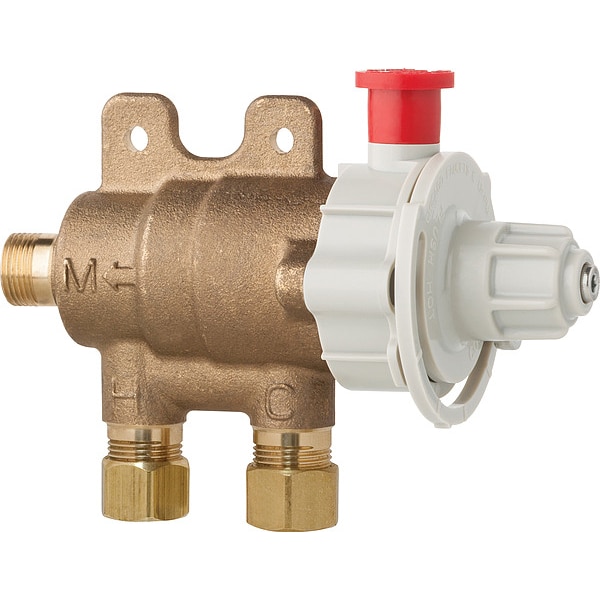 Mixing Valve, 4.6 gpm, 3-1/2" H, 4-7/8" W