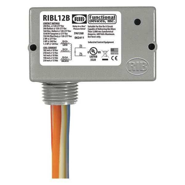 Mechanically Latching Relay, 12Vac/DC