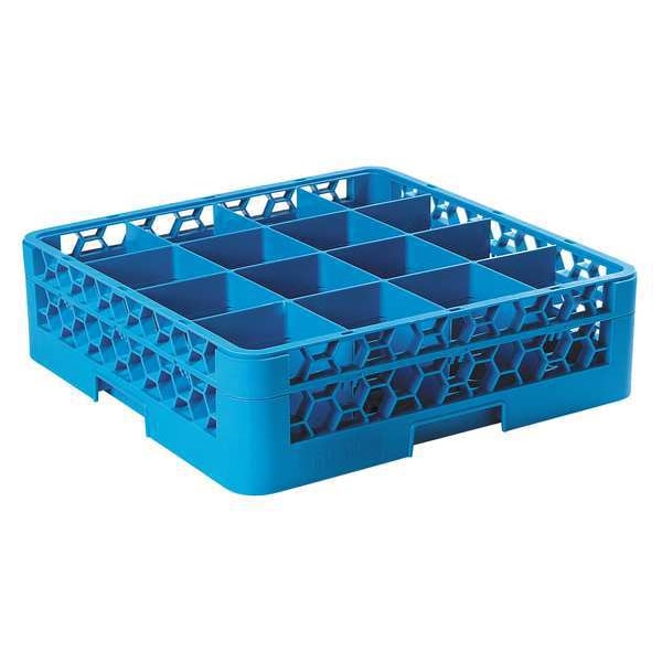 Glass Rack w/1 Extender, 16 Comp, PK4