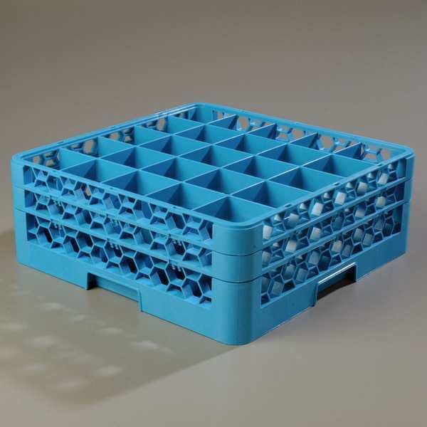 Glass Rack w/2 Extenders, 25 Comp, PK3