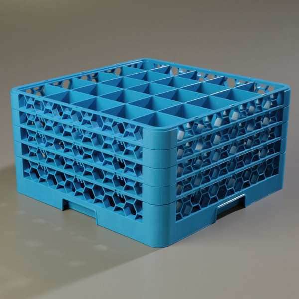 Glass Rack w/4 Extenders, 25 Comp, PK2