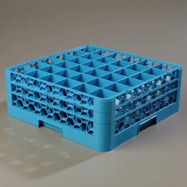 Glass Rack w/2 Extenders, 36 Comp, PK3