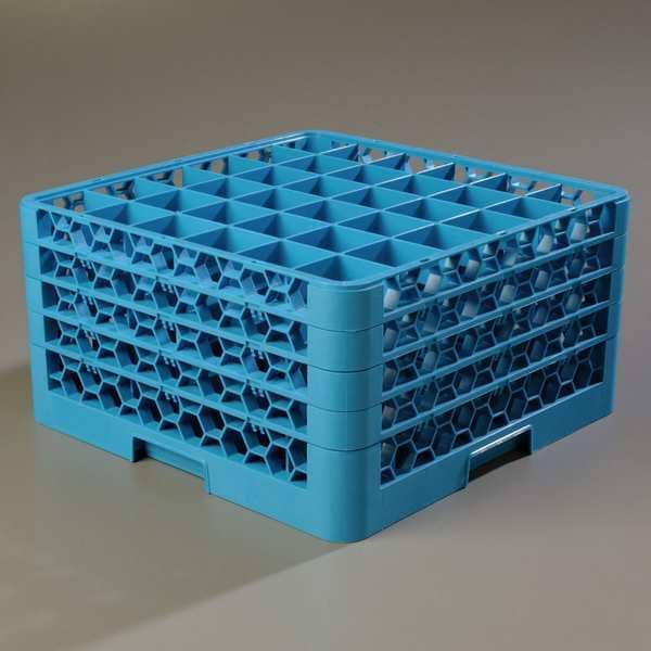 Glass Rack w/4 Extenders, 36 Comp, PK2