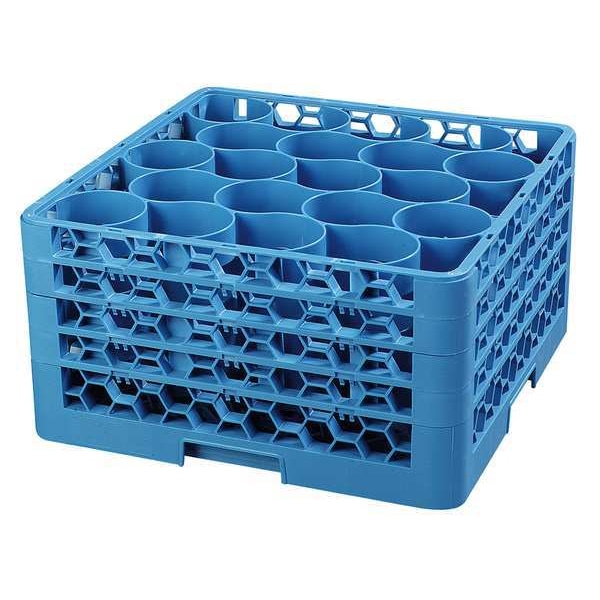 Glass Rack w/3 Extenders, 20 Comp, PK2