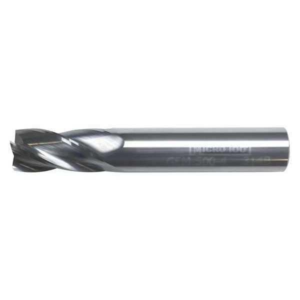 Carb End Mill, 3/16 In, 4FL, CC, Uncoated