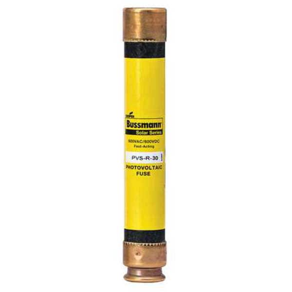 Solar Fuse, 30A, Fast-Acting, 600V AC, Cylindrical