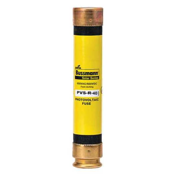 Solar Fuse, 40A, Fast-Acting, 600V AC, Cylindrical