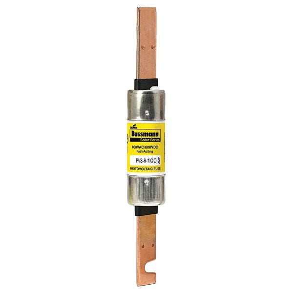 Solar Fuse, 100A, Fast-Acting, 600V AC, Cylindrical