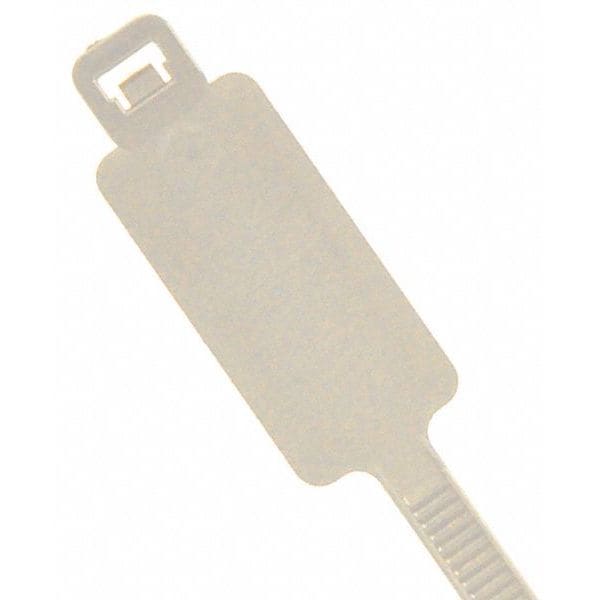 Cable Tie, 8 in L, 2 in Max Bundle Dia., Natural, Nylon, 50 lb Strength, 1000 PK