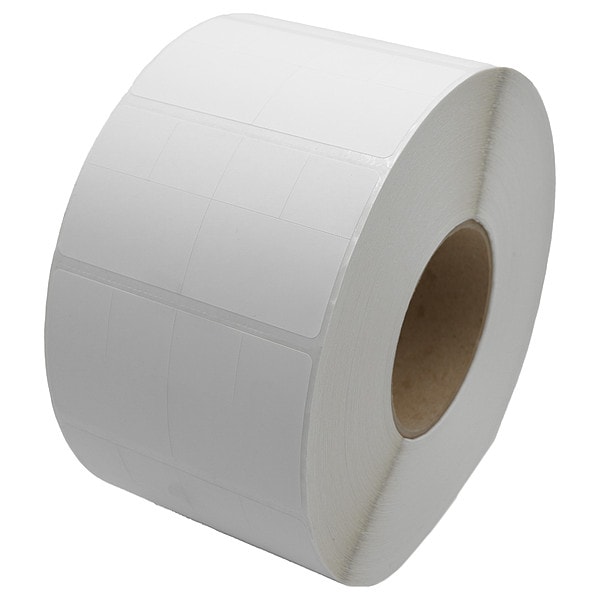 Barcode Printer Label, 2 3/16 in Label W, 4 in Label H, 2,600 Labels per Roll