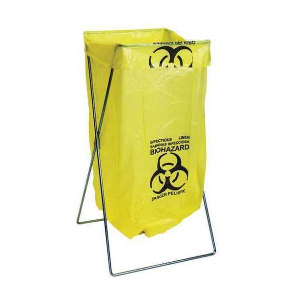 Large Stainless Steel X-Frame Foldable Collection Hamper