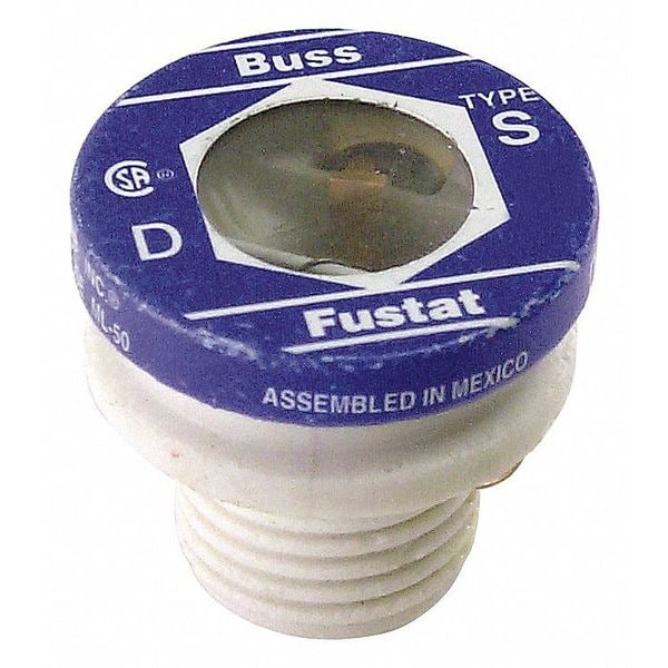 Plug Fuse, 1.25A, 10kA at 125V AC, 4 PK