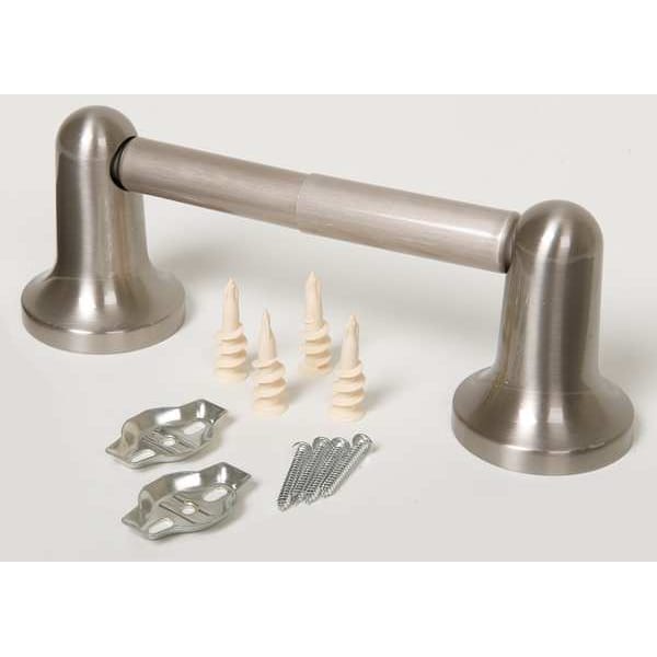Toilet Paper Holder, Double Post, Zamac