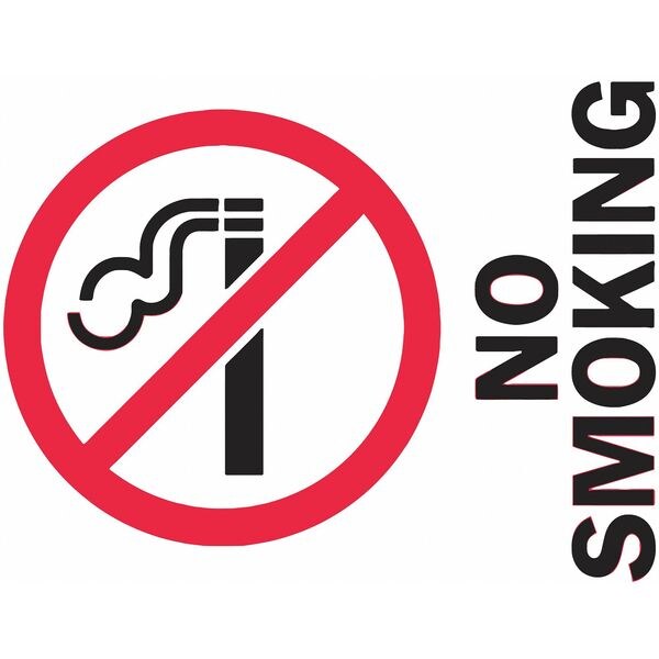 Sign Inserts, No Smoking, PK6