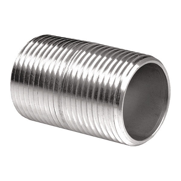 IMC Nipple, 1/2 in, Threaded, Steel, Plain