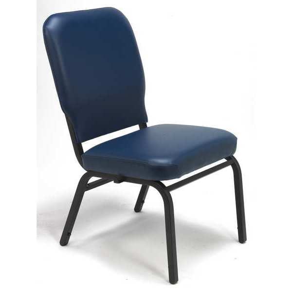 Chair, Armless, 500lb. Capacity, No Arms, Vinyl Seat