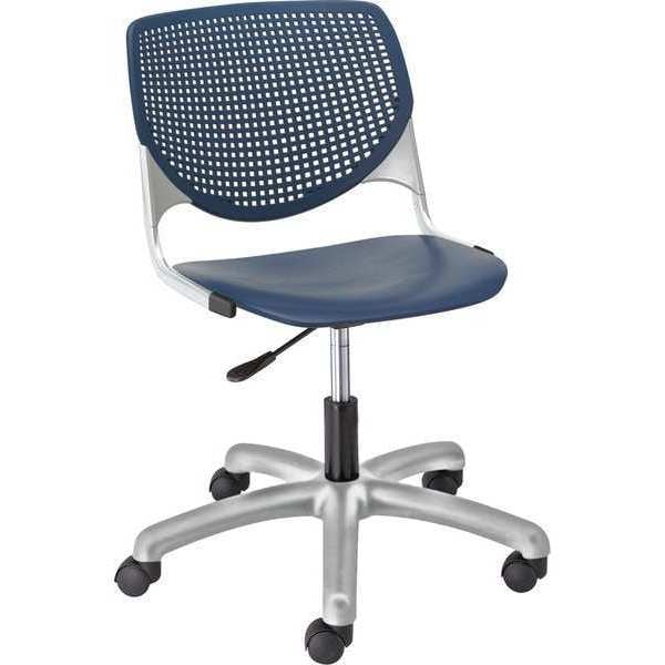 Task Chair, 15-1/2" to 20", Navy