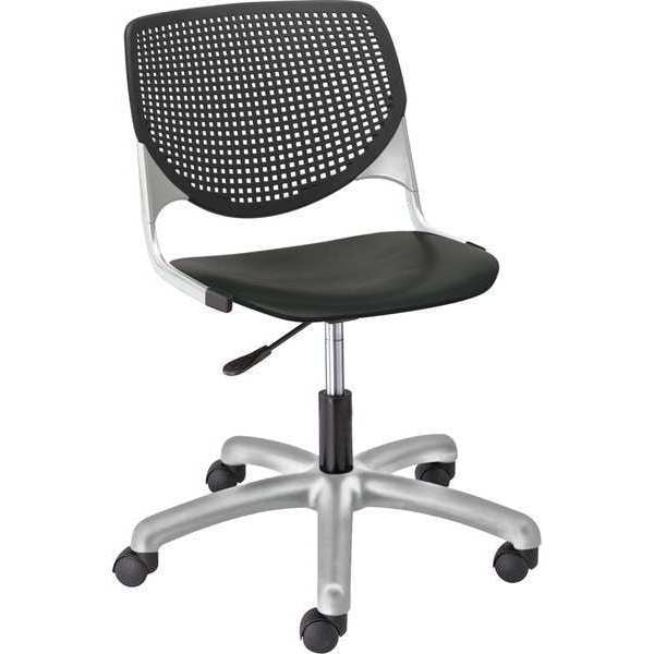 Task Chair, 15-1/2" to 20", Black