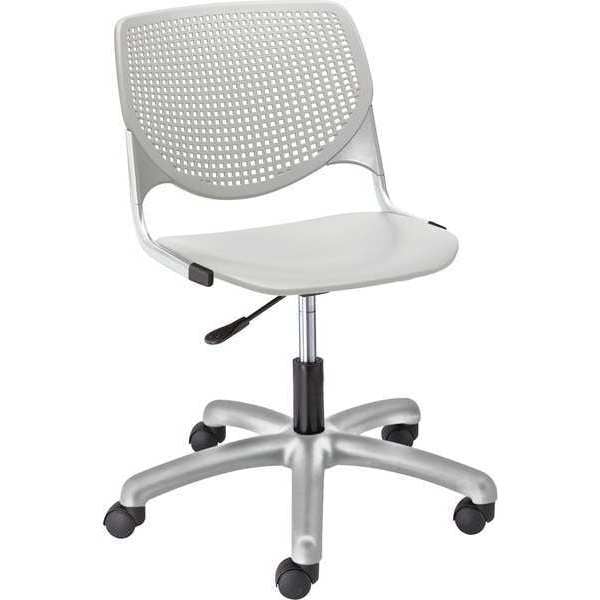 Task Chair, 15-1/2" to 20", Light Grey