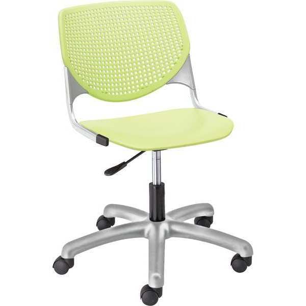 Task Chair, 15-1/2" to 20", Lime Green