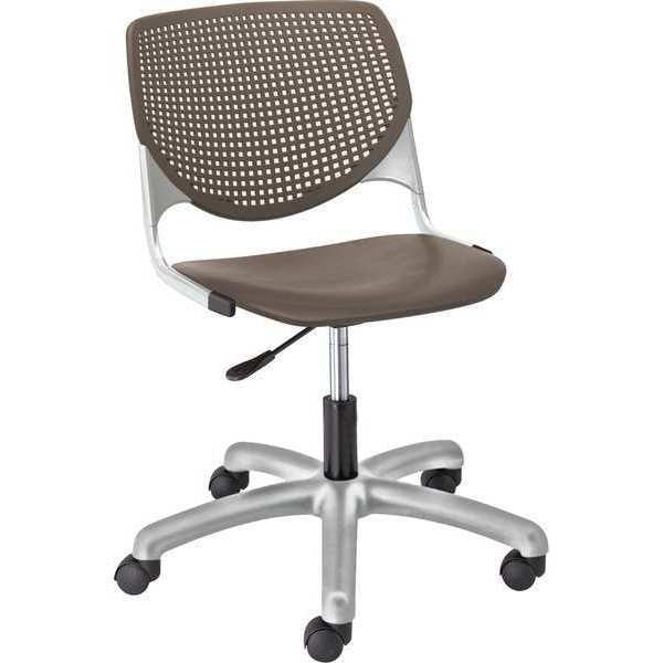 Task Chair, 15-1/2" to 20", Brownstone