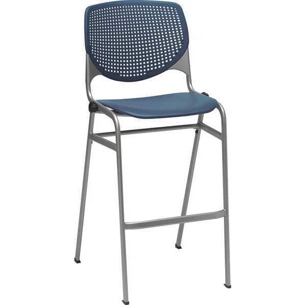 Poly Stack Chair, w/Perforated Back