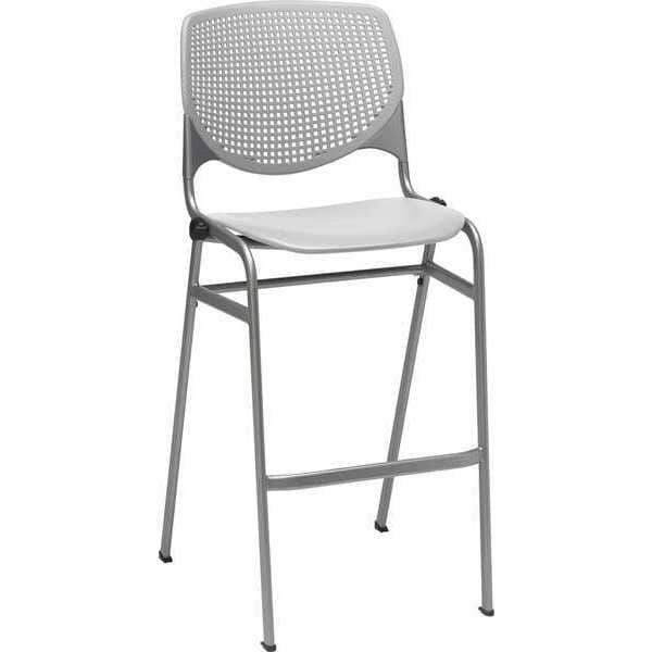 Poly Stack Chair, w/Perforated Back