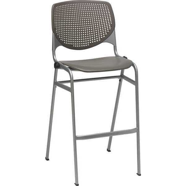 Poly Stack Chair, w/Perforated Back