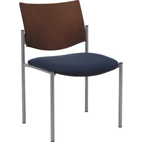 Side/Guest Chair, Armless, Wood Back