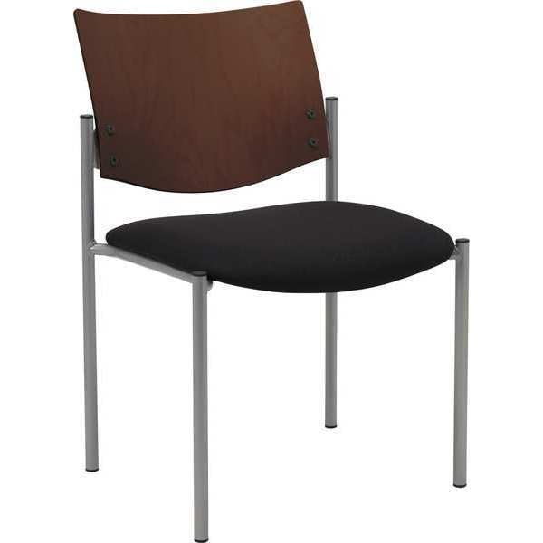 Side/Guest Chair, Armless, Wood Back