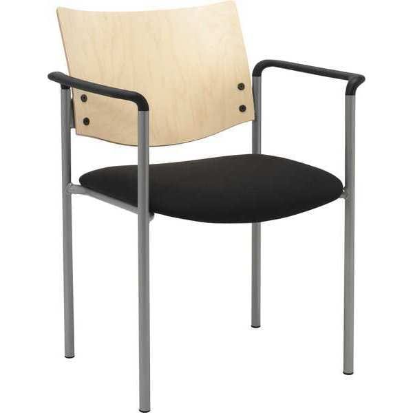 Side/Guest Chair, w/Arms, Wood Back