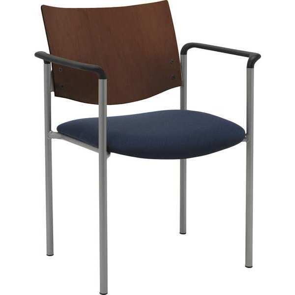 Side/Guest Chair, w/Arms, Wood Back