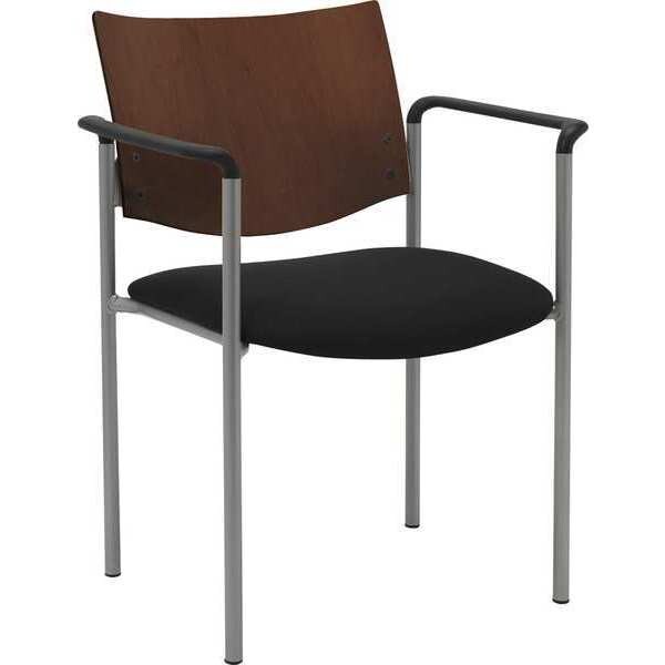 Side/Guest Chair, w/Arms, Wood Back